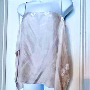 Elie Tahari for Bergdorf Goodman 100% Silk Printed Top Sz M